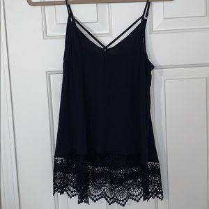Navy tank top from Express